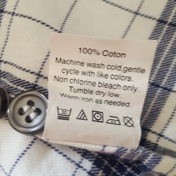 J Crew Factory |Perfect Fit Flannel Shirt … - Picture 6 of 6